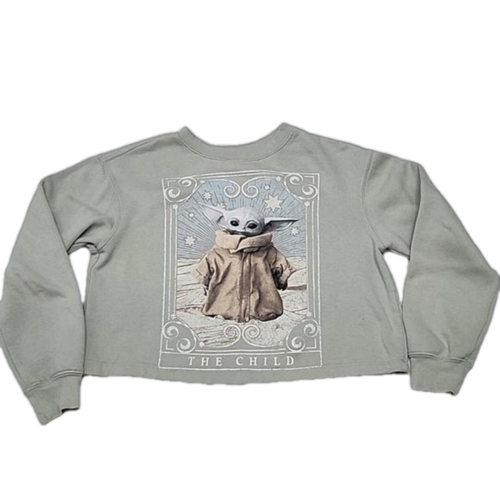 STAR WARS BABY YODA GREEN HOODIE SIZE SMALL